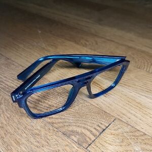 Ray-Ban Corrigan Bio-based Sunglass Frames. Polished Transparent Light Blue